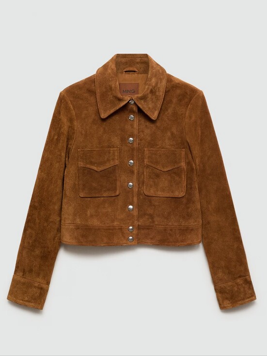 Mango Jackets & Blazers - Mango Genuine Suede Western Jacket